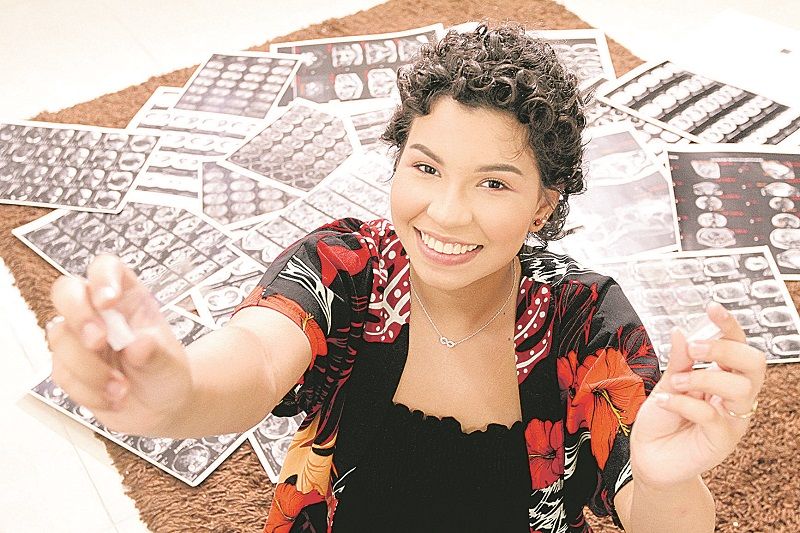 Ana Beatriz: “Quero ajudar pessoas, como meus médicos me ajudaram” (Foto: Beto Morais/AT)