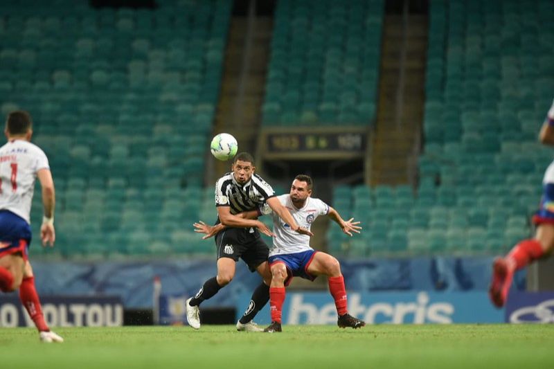 O Bahia venceu o Santos (Foto: Ivan Storti/ Santos FC/ Divulgação)