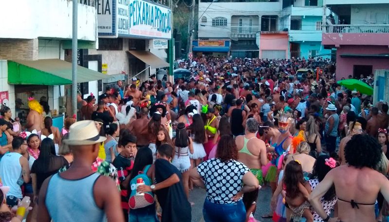 Folia de Carnaval em Guarapari (Foto: Roberta Bourguignon / Arquivo)