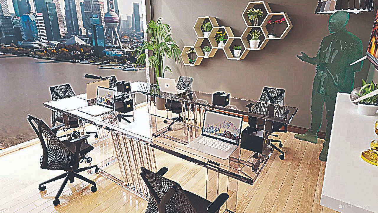 Projeto de escritório com interação a distância por meio de holograma (Foto: Heliomar Venâncio Arquitetura)