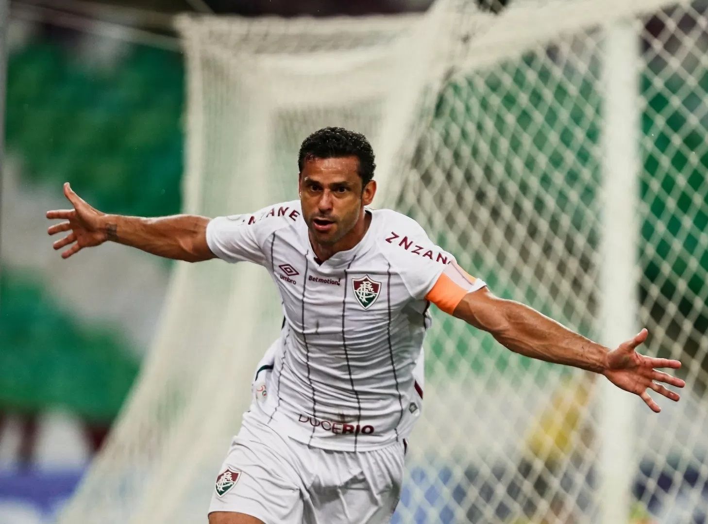 Fred marcou o primeiro gol do Fluminense contra o Fortaleza (Foto: LUCAS MERÇON / FLUMINENSE F.C)