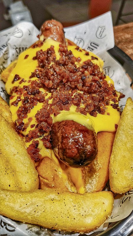 Cachorro-quente suíno (Foto: Divulgação/ Vinícius)