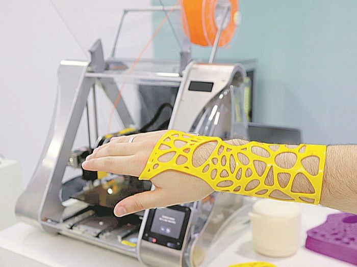 Tala feita em impressora 3D: material à prova d'água e biodegradável (Foto: Divulgação)