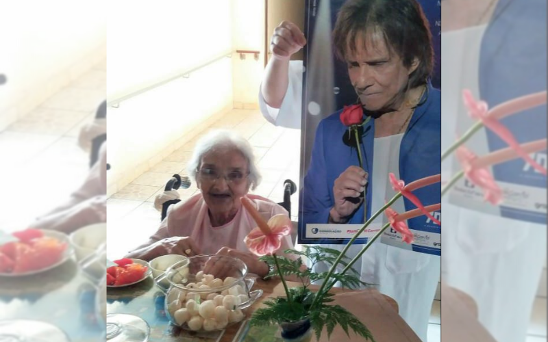 Irmã Fausta tinha contato com o cantor Roberto Carlos (Foto: Irmã Rita Lourdes Zorzanelli)
