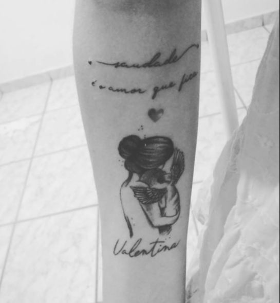 Luana fez tatuagem para homenagear a filha Valentina (Foto: Reprodução/ Instagram)