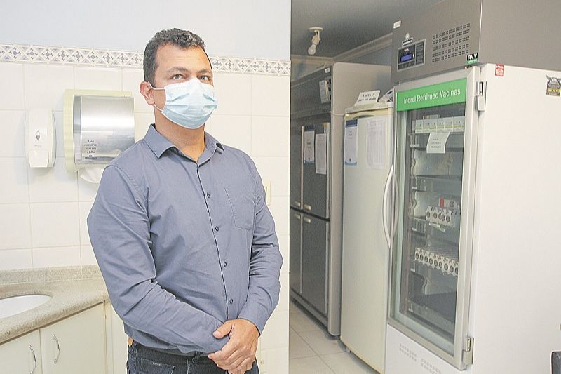 Erley Valentim confirmou a compra da vacina indiana por clínica capixaba que tem unidades na Grande Vitória (Foto: Kadidja Fernandes/ AT)