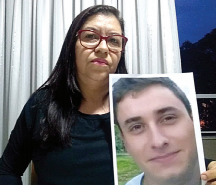 Marlene Pagotto perdeu o filho Leonardo em novembro de 2016 (Foto: ACERVO FAMILIAR)