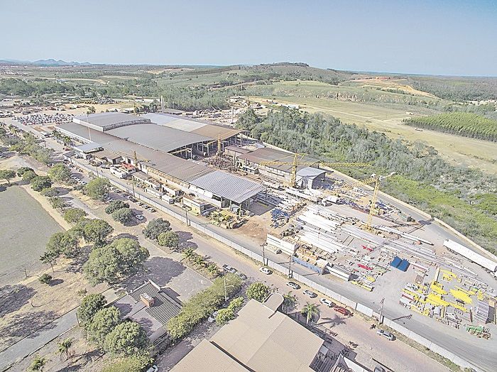 Parque industrial da Imetame em Aracruz: vagas para profissionais diversos (Foto: Divulgação/ Imetame)