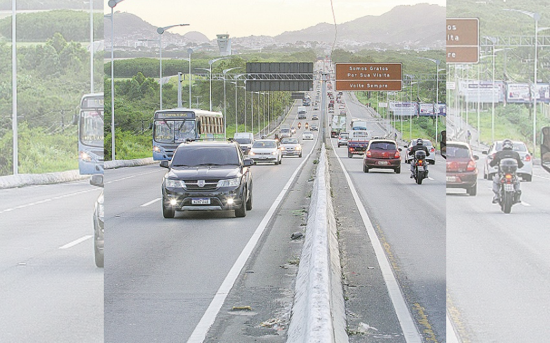 A Reta do Aeroporto vai passar a ter três faixas em cada sentido (Foto: Leone Iglesias - 28/12/2020)