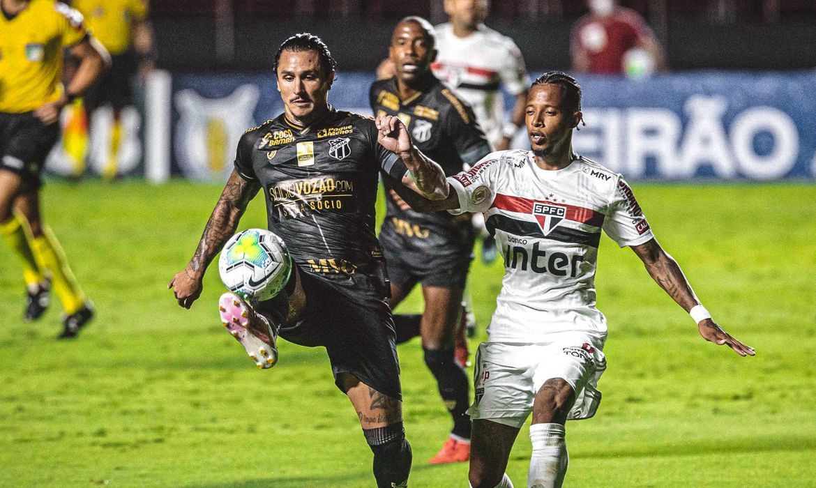 São Paulo e Ceará empataram em 1 a 1 (Foto: Raul Baretta/ Ceará/ Divulgação)