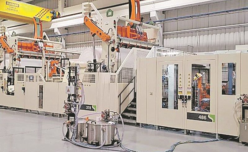Equipamento na nova unidade da Suzano em Cachoeiro (Foto: Divulgação)