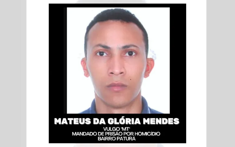 Mateus da Glória Mendes, conhecido como MT, foi preso
