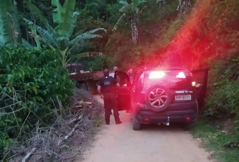 Local onde motorista de aplicativo foi morto em São Miguel, zona rural de Guarapari.