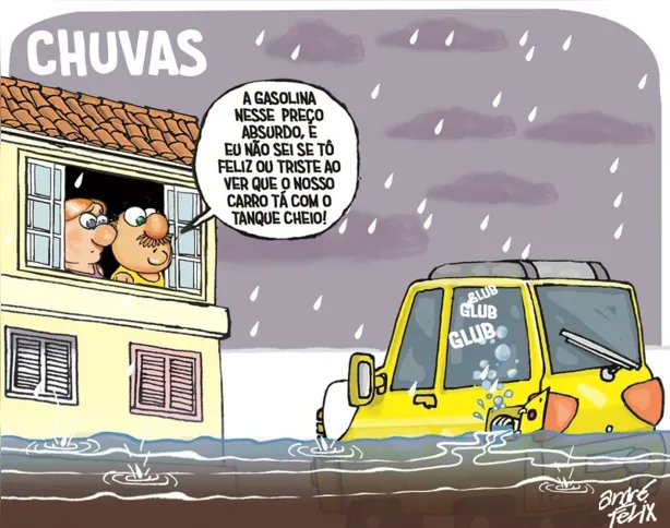 Imagem ilustrativa da imagem Charge do Dia: Chuvas