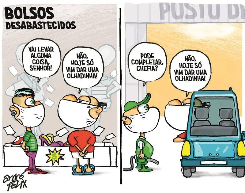 Imagem ilustrativa da imagem Charge do Dia: Bolsos desabastecidos