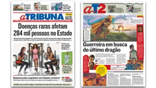 Imagem ilustrativa da imagem Veja a edição do jornal A Tribuna desta segunda-feira (01/03/2021)
