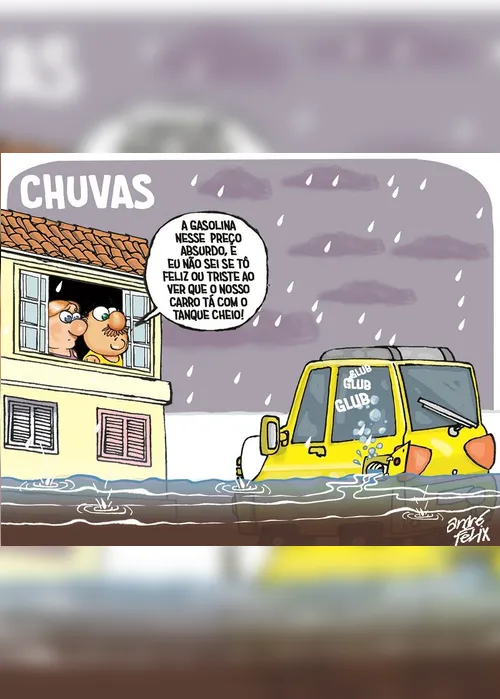 Imagem ilustrativa da imagem Charge do Dia: Chuvas