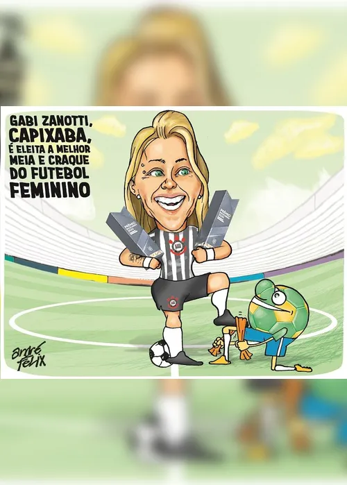 Imagem ilustrativa da imagem Charge do Dia: Capixaba craque do futebol feminino
