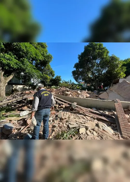 Imagem ilustrativa da imagem Crea identifica possíveis causas para o desabamento de casa na Serra