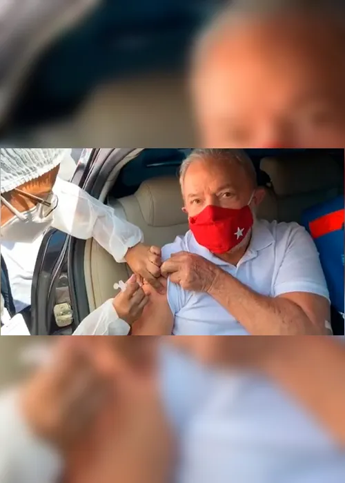 Imagem ilustrativa da imagem Ex-presidente Lula é vacinado contra a Covid-19