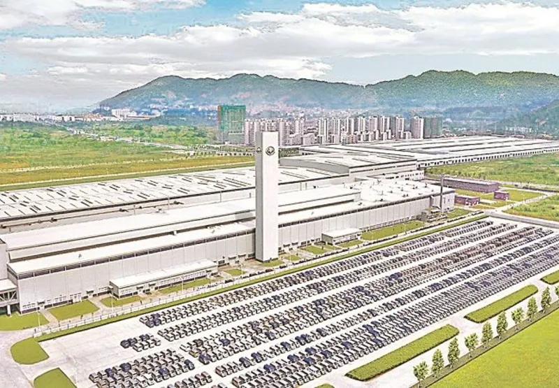 Fábrica da Keyton Motors na China: empresa diz ter  capacidade de produção de 300 mil veículos por ano