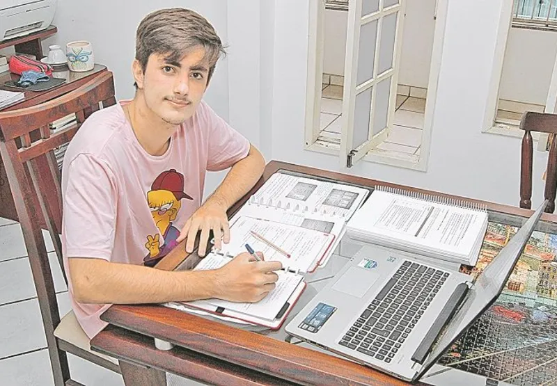 O estudante Matheus Meier vai tentar vaga em Engenharia da Computação