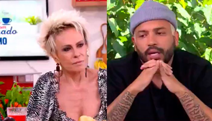 Ana Maria Braga e Projota nesta quarta (Foto: Reprodução / TV Globo)