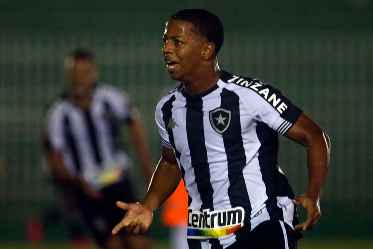 Ênio marcou o segundo gol que selou a vitória do Glorioso sobre o Nova Iguaçu pelo Campeonato Carioca (Foto: Vitor Silva/ Botafogo/ Divulgação)