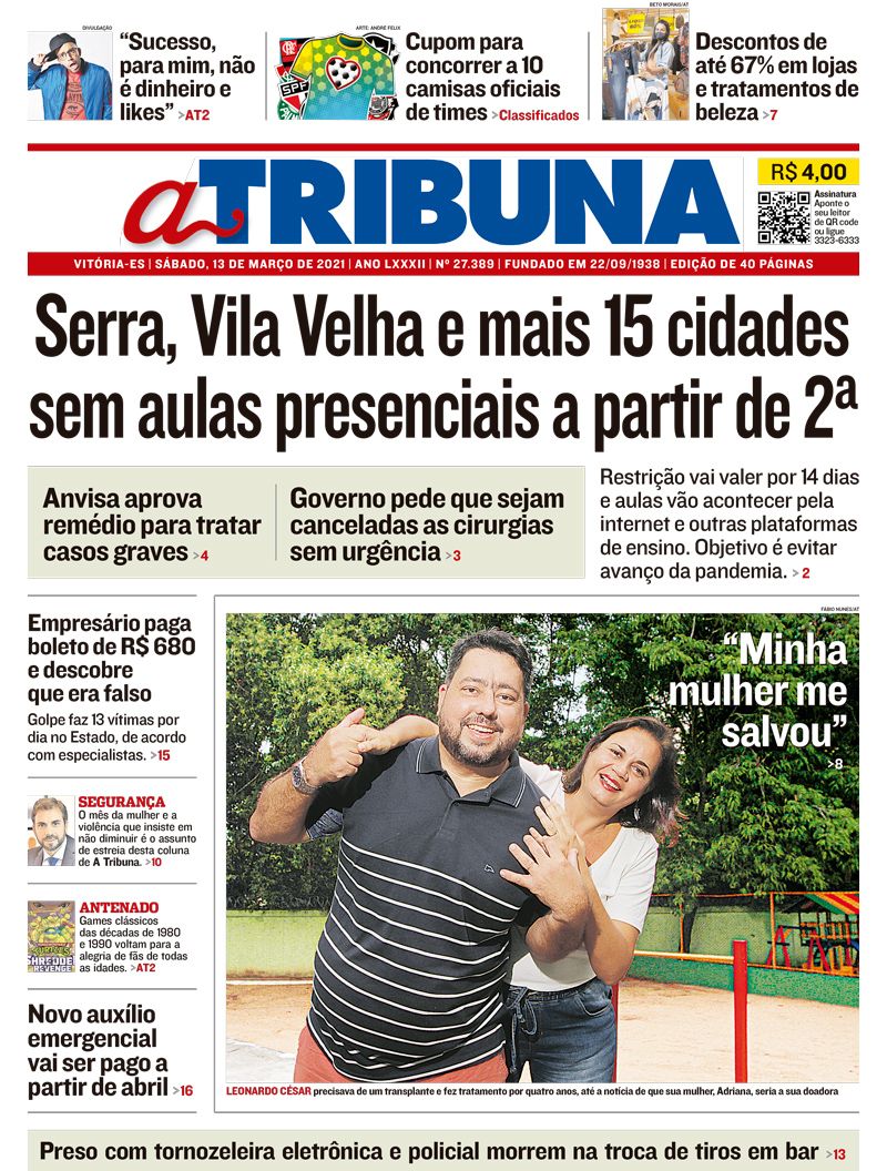 (Foto: Reprodução / Jornal A Tribuna)