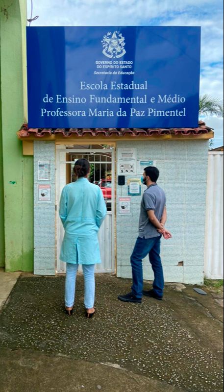 Escola Professora Maria da Paz Pimentel, em Fundão (Foto: Divulgação / SECOM-Fundão)