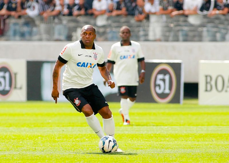 Gilmar Fubá no jogo de inauguração da Neo Química Arena em 2014 (Foto: Rodrigo Coca / Agência Corinthians)