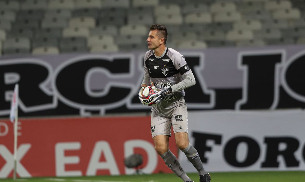 Victor se despediu em vitória do Atlético contra a URT (Foto: Pedro Souza/ Agência Galo/ Atlético/ Divulgação)