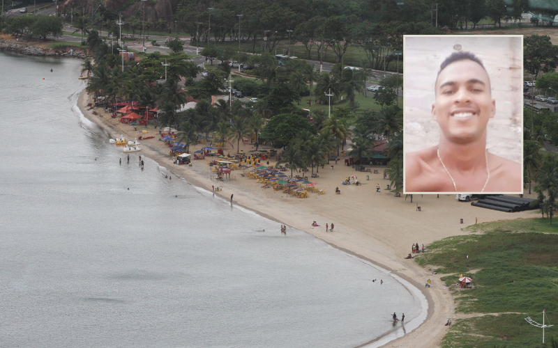 Anderson frequentava a praia da Curva da Jurema segundo familiares (Foto: Foto: Beto Morais - 27/02/2020 / Destaque: Acervo pessoal)