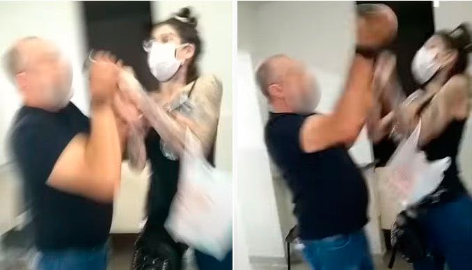 Discussão foi registrada em vídeo (Foto: Reprodução / Redes Sociais)