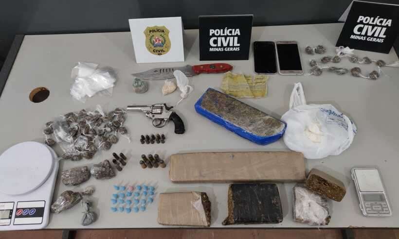 Pastor e outros três homens são presos por tráfico de drogas em Passos, MG (Foto: Polícia Civil)