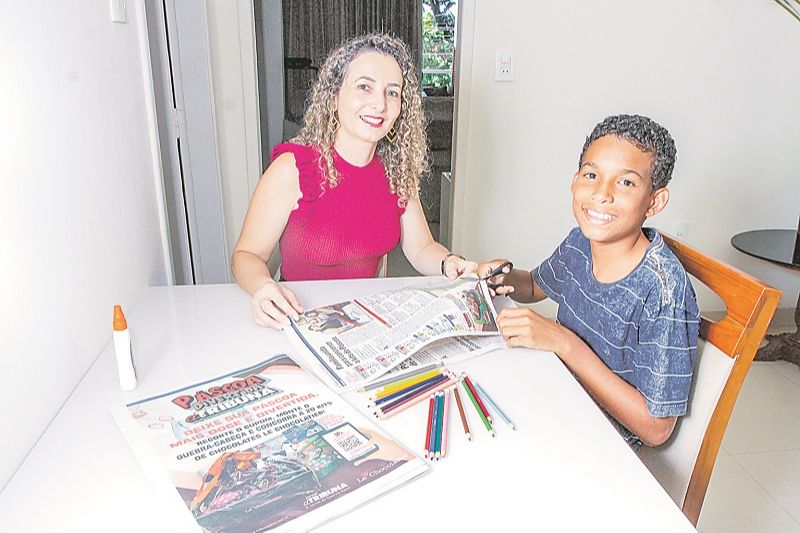 Eliana e o filho Guilherme estão confiantes que vão ser sorteados (Foto: Fábio Nunes/ AT )