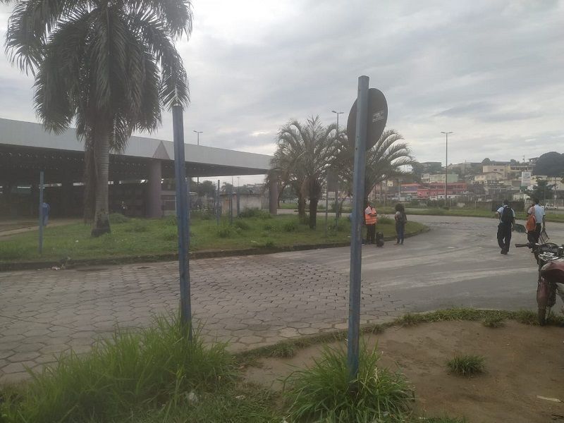Terminal de Campo Grande sem ônibus (Foto: Kananda Natielly)