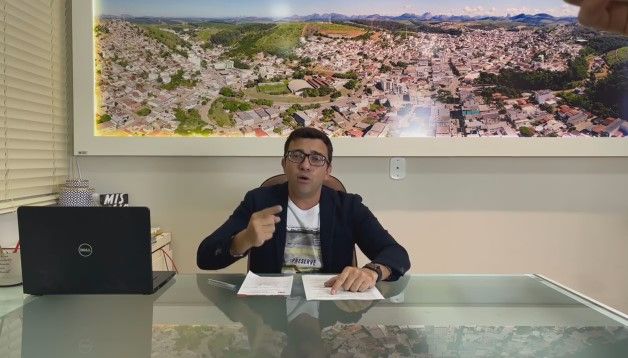 Tiago Rocha, prefeito de São Gabriel da Palha (Foto: Reprodução vídeo Facebook/Prefeito Tiago Rocha)
