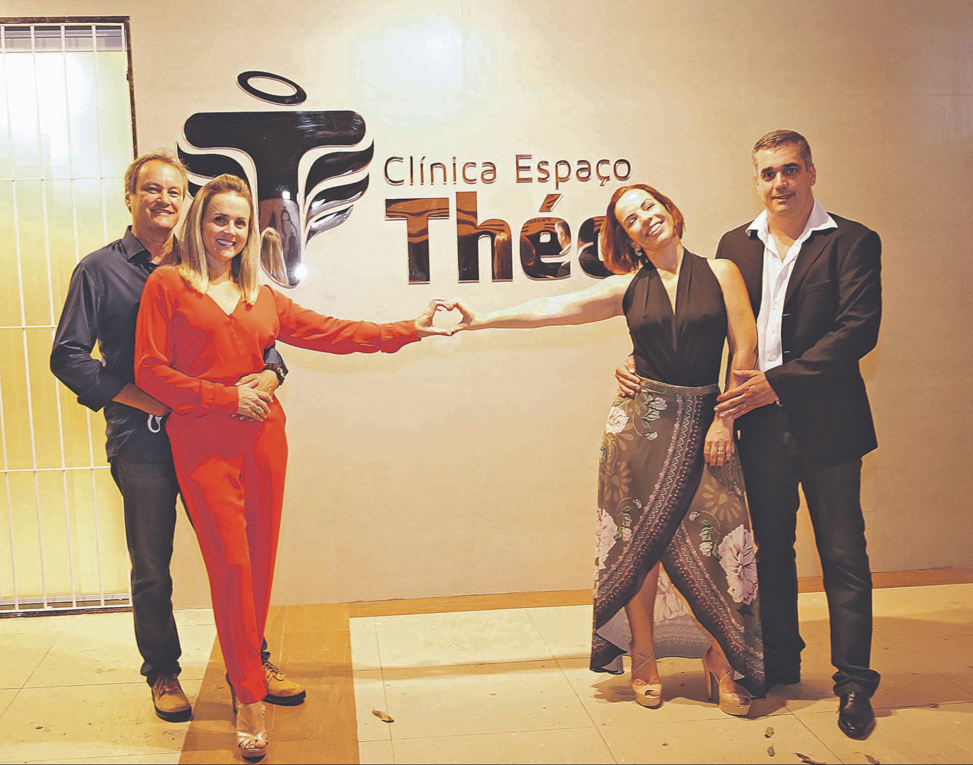 Os sócios Agilberto, Katiucia, Ana Paula e Edgar comandam a clínica que oferece atendimento para pais e filhos