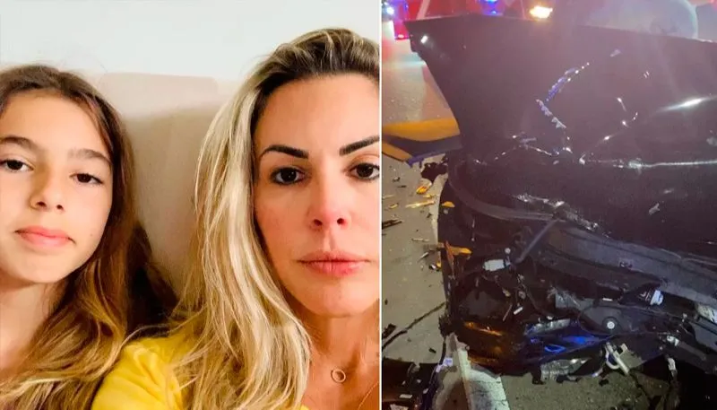 Imagem ilustrativa da imagem Joana Prado, ex-Feiticeira, sofre acidente de carro com a filha nos EUA