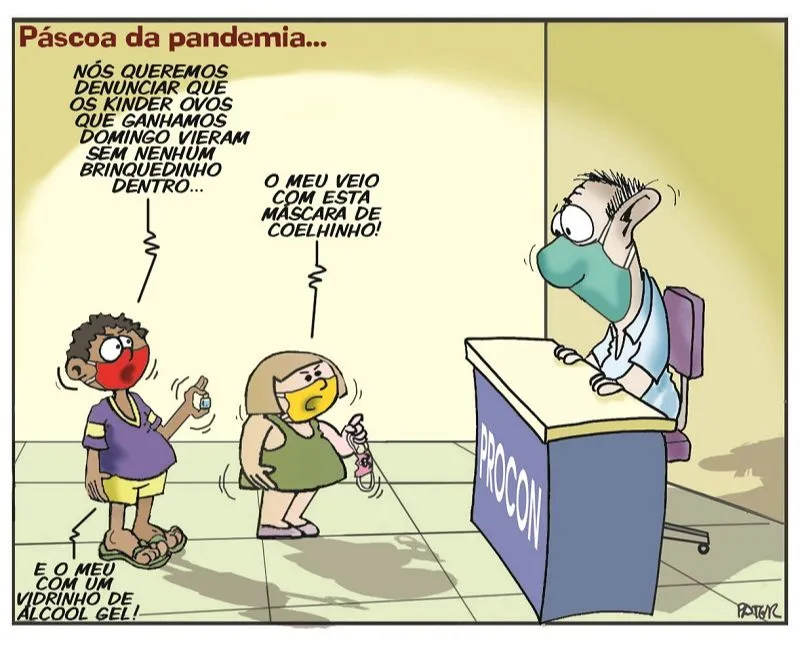 Imagem ilustrativa da imagem Charge do Dia: Páscoa da pandemia