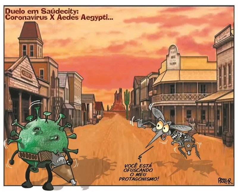 Imagem ilustrativa da imagem Charge do Dia: Duelo em Saúdecity