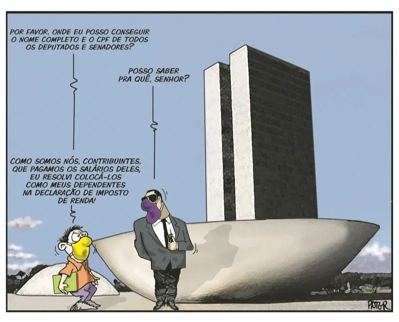Imagem ilustrativa da imagem Charge do Dia: Imposto de Renda