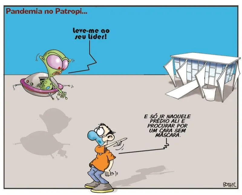 Imagem ilustrativa da imagem Charge do Dia: Pandemia no Patropi