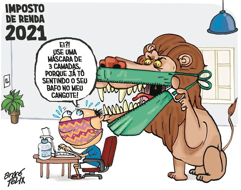 Imagem ilustrativa da imagem Charge do Dia: Imposto de Renda 2021