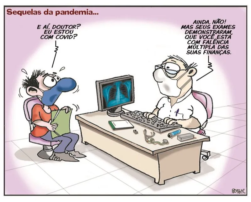Imagem ilustrativa da imagem Charge do Dia: Sequelas da pandemia...