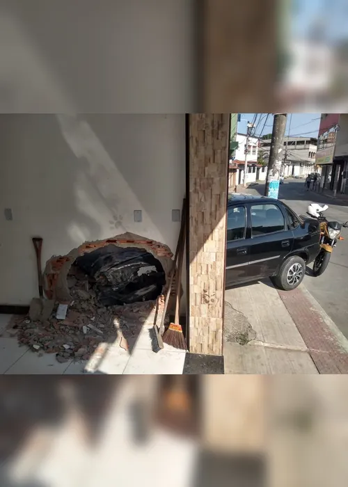 Imagem ilustrativa da imagem Motorista bate o carro em muro de loja e deixa prejuízo de R$ 3 mil na Serra