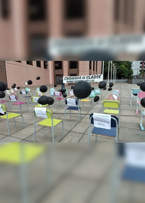 Imagem ilustrativa da imagem Pais de alunos protestam e pedem retorno das aulas presenciais