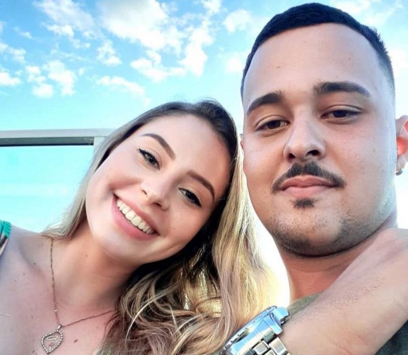 Amanda Marques Pinto e o namorado Mateus José da Silva (Foto: Acervo da família)