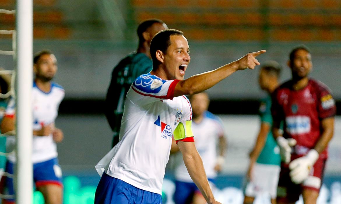 O Esquadrão de Aço bateu o Manaus por 4 a 1 no estádio de Pituaçu (Foto: Felipe Oliveira/ EC Bahia/ Divulgação)